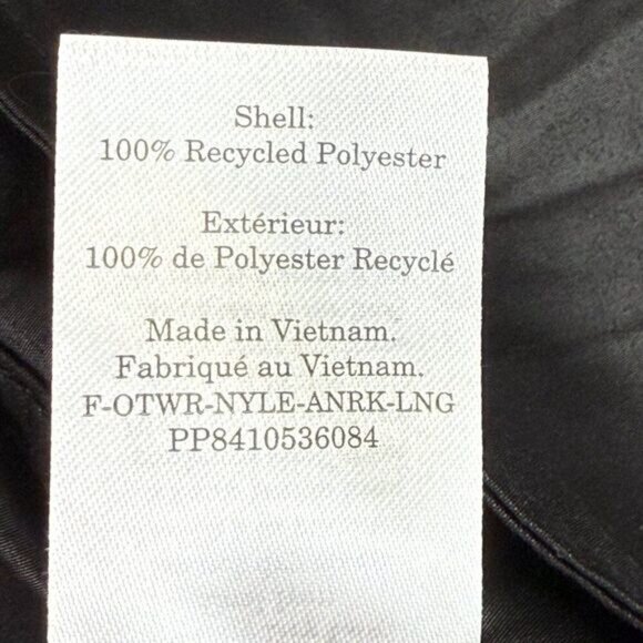 Everlane The Renew Anorak High Low Hem Water Repellant Jacket Black S - Picture 11 of 11